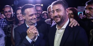 Χάρης Δούκας και Νίκος Ανδρουλάκης