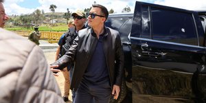 Ο πρόεδρος του Ισημερινού Ντάνιελ Νομπόα, μετά την επίθεση σε βάρος του 