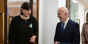 Συνάντηση του υπουργού Δικαιοσύνης Γιώργου Φλωρίδη με την επικεφαλής της Ευρωπαϊκής Εισαγγελίας, Λάουρα Κοβέσι