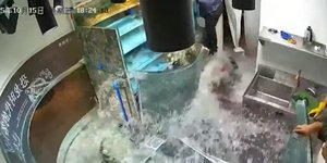 Πλημμύρισε από ψάρια εστιατόριο στην Κίνα 