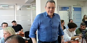 Ο Σ. Φάμελλος στη συνεδρίαση της ΠΓ του ΣΥΡΙΖΑ