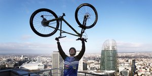 Ο Γάλλος ποδηλάτης Ολεριέν Φοντενουά σε προηγούμενη δοκιμασία του το 2021