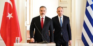 Χακάν Φιντάν και Γιώργος Γεραπετρίτης 