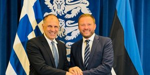 Ο Γιώργος Γεραπετρίτης με τον ΥΠΕΞ της Εσθονίας