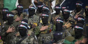 Μαχητές της Χαμάς τον Φεβρουάριο του 2025