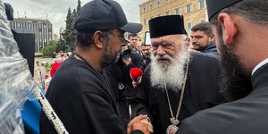 Ο Αρχιεπίσκοπος Ιερώνυμος επισκέφτηκε τον Πάνο Ρούτσι