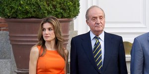 Ο Χουάν Κάρλος με την βασίλισσα Λετίθια