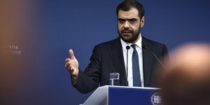 Ο υφυπουργός παρά τω πρωθυπουργώ και κυβερνητικός εκπρόσωπος Παύλος Μαρινάκης
