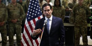 Ο Μάρκο Ρούμπιο κατά την επίσκεψή του στο Ισραήλ 