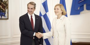 Συνάντηση Μητσοτάκη με Αντιπρόεδρο Κομισιόν Henna Virkkunen