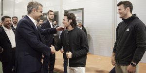 Ο Κυριάκος Μητσοτάκης με τον Νάσο Γκαβέλα