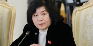 Η επικεφαλής της βορειοκορεατικής διπλωματίας Τσε Σον Χούι 
