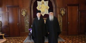 Στο Φανάρι ο νέος ηγούμενος της Μονής Σινά, έγινε δεκτός από τον Οικουμενικό Πατριάρχη