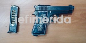 Το όπλο που βρέθηκε θαμμένο σε προαύλιο των φυλακών Κορυδαλλού