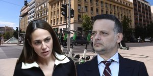 «Σφάζονται» Δόμνα Μιχαηλίδου και Χάρης Δούκας για τα πατίνια στην Αθήνα