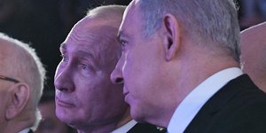 Ο Μπένιαμιν Νετανιάχου με τον Βλαντιμίρ Πούτιν το 2020