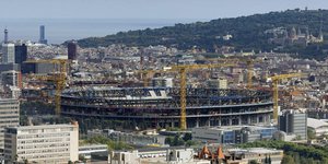 Μέσα στον επόμενο μήνα, ένα τμήμα του ανακαινισμένου Spotify Camp Nou θα ανοίξει στη Βαρκελώνη / GETTY