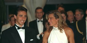 Η πριγκίπισσα Στεφανί του Μονακό με τον σωματοφύλακα και πρώην σύζυγό της Ντάνιελ Ντουκρέ/Φωτογραφία: Getty Images