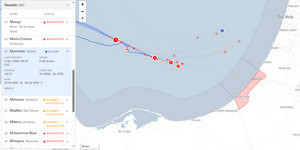 Το Marinette συνεχίζει να πλέει προς Γαζα