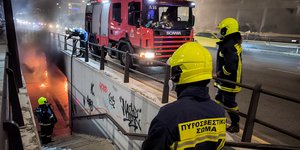 Φωτιά σε υπόγεια διάβαση της λεωφόρου Συγγρού