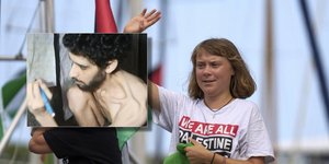 Η Γκρέτα Τούνμπεργκ δέχτηκε κριτική για την χρήση φωτογραφίας Ισραηλινού ομήρου