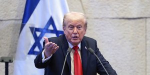 O Ντόναλντ Τραμπ στη Κνεσέτ