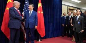 Οι πρόεδροι ΗΠΑ και Κίνας, Ντόναλντ Τραμπ και Σι Τζινπίνγκ