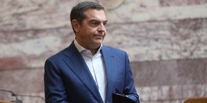 Ο Αλέξης Τσίπρας στη Βουλή