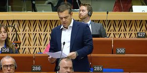 Ο Αλέξης Τσίπρας στο Συμβούλιο της Ευρώπης