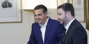 Αλέξης Τσίπρας και Νίκος Ανδρουλάκης