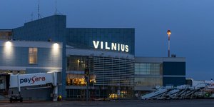 Το διεθνές αεροδρόμιο του Βίλνιους στη Λιθουανία
