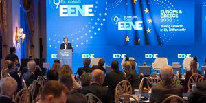 Κρίστιαν Χατζημηνάς Πρόεδρος ΕΕΝΕ κατά την έναρξη της Συνδιάσκεψης ΕΕΝΕ