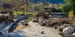 Φερτά υλικά έχουν καλύψει δρόμο στα Τζουμέρκα