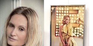 Η φωτογράφος Πηνελόπη Μασούρη και ένα από τα έργα της (η ηθοποιός Ντάνη Γιαννακοπούλου)