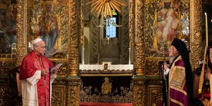 Η ιστορική επίσκεψη του Πάπα Λέοντος στο Φανάρι