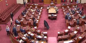 Με μπούρκα στη Γερουσία της Αυστραλίας εμφανίστηκε ακροδεξιά γερουσιαστής