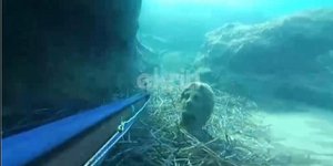 Εντοπίστηκε άγαλμα στον βυθό του Ηρακλείου