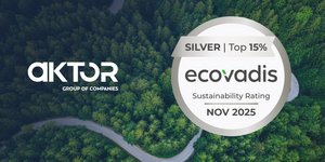 Ο Όμιλος AKTOR απέσπασε τη διάκριση “Silver Medal Award” από την EcoVadis
