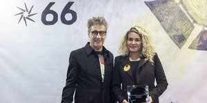  Σουζάνα Μιργκάνι, εδώ με τον Ορέστη Ανδρεαδάκη