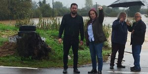 Ο Ανδρέας Σπυρόπουλος στις πληγείσες περιοχές της Ηπείρου 