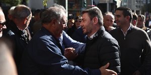 Ο Νίκος Ανδρουλάκης στο συλλαλητήριο αγροτών στην Αθήνα