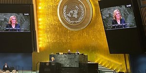 Η Μόνιμη Αντιπρόσωπος της Ελλάδας πρέσβυς Αγ. Μπαλτά στον ΟΗΕ 