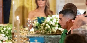 Ο Κριστιάνο Ρονάλντο στο επίσημο δείπνο του Ντόναλντ Τραμ προς τιμή του Σαουδάραβα πρίγκιπα