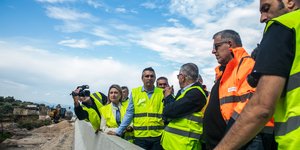 Αυτοψία του υπουργού Υποδομών και Μεταφορών Χρίστου Δήμα στα τελευταία 10 χιλιόμετρα του αυτοκινητόδρομου Πατρών-Πύργου