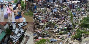 Ο τυφώνας Καλμάγκι ισοπέδωσε ολόκληρες περιοχές στις Φιλιππίνες 