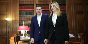 Ο Αλέξης Τσίπρας και η Φώφη Γεννηματά 