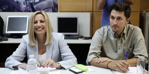 Ο Παύλος Χρηστίδης με την αείμνηστη Φώφη Γεννηματά, το 2019