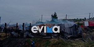 Κάηκε ολοσχερώς μαντρί στην Εύβοια