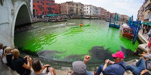 Η Βενετία με πράσινα νερά