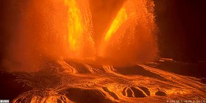 Πίδακες λάβας από το ηφαίστειο Κιλαουέα